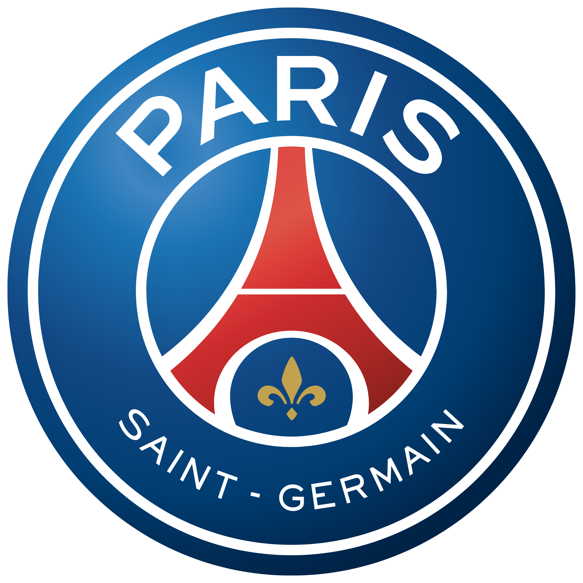 Nálepka na stenu do detskej izby - Paris Saint-Germain FC logo